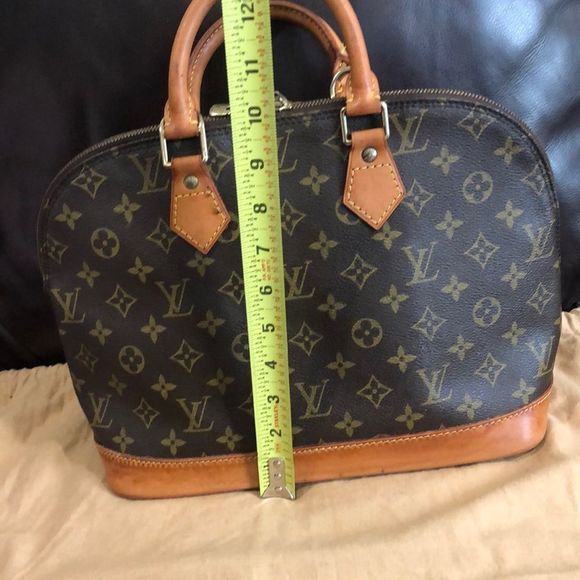 LOUIS VUITTON Alma Monogram Top Handle Crossbody Shoulder Bag VI0916 - Picture 12 of 16